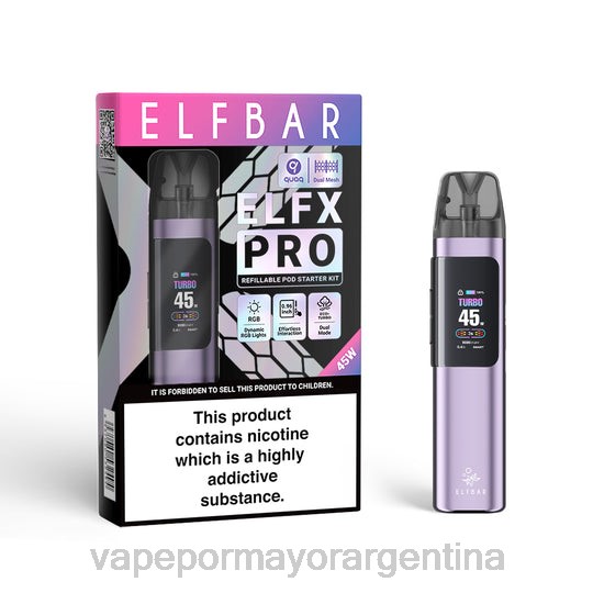 Vape Argentina - ELFBAR ELFX Pro ABRIR APOL DE POD púrpura LLPR2