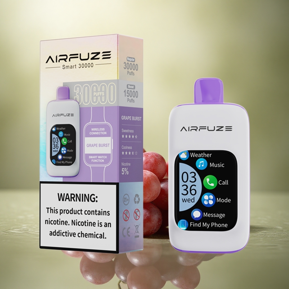AirFuze Smart 30000 Puffs Explosión de Uva 5% Nicotina 900mAh