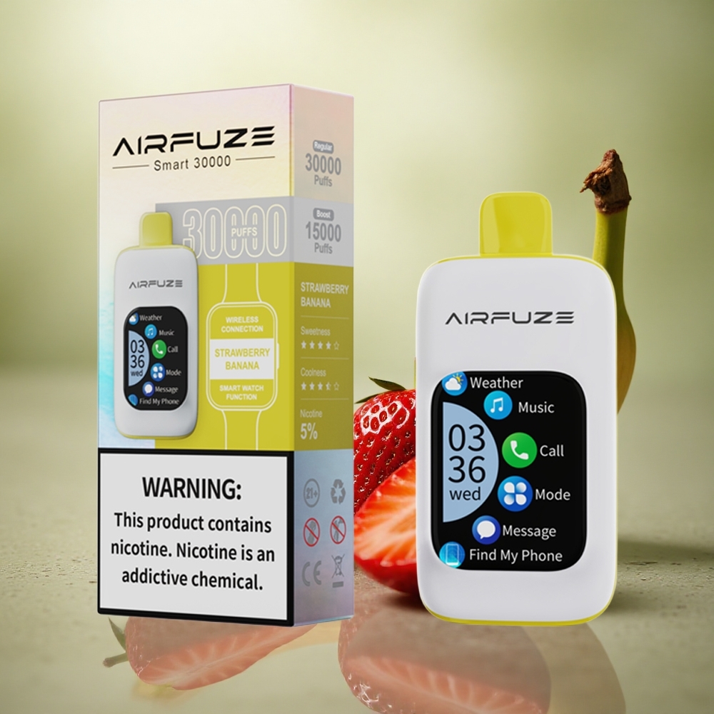 AirFuze Smart 30000 Puffs Fresa Plátano 5% Nicotina 900mAh