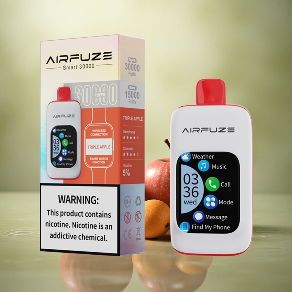 AirFuze Smart 30000 Puffs Triple Apple Tipo-C 900mAh 5% Nicotina