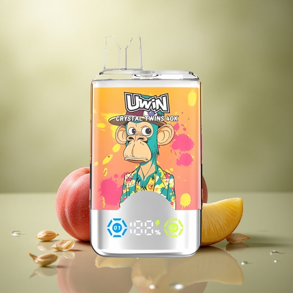 Uwin Crystal Twins 40000 Puffs Red Bull Durazno Mango Piña con 32ml y 850mAh