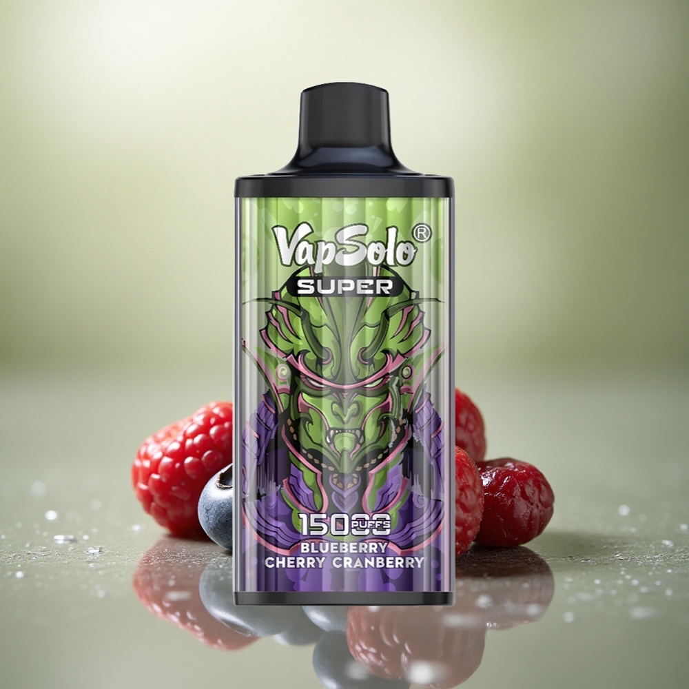 Vapsolo Super 15000 Puffs Arándano Cereza Azul 40ml 50mg nicotina 850mAh