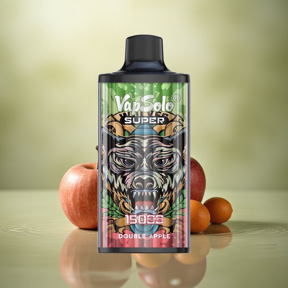 Vapsolo Super 15000 Puffs Doble Manzana 850mAh Tipo-C
