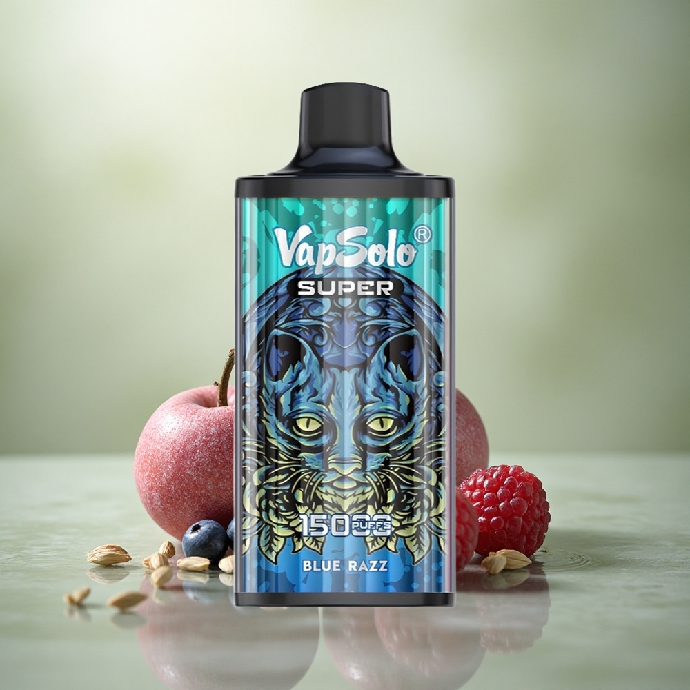 Vapsolo Super 15000 Puffs Frambuesa Azul 40ml 850mAh