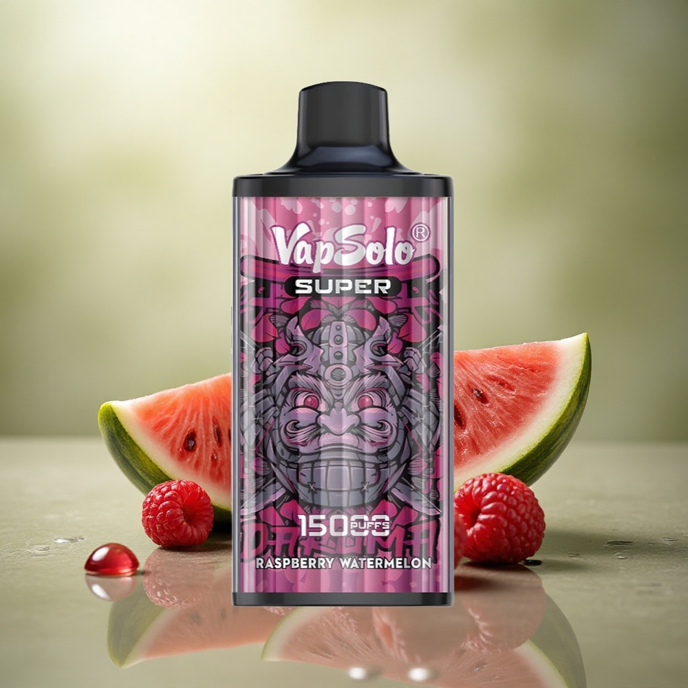 Vapsolo Super 15000 Puffs Frambuesa Sandía 40ml Nicotina 50mg/ml 850mAh
