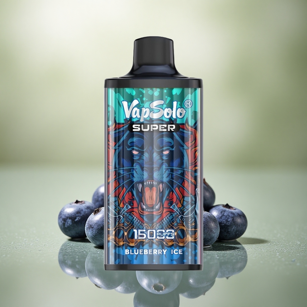Vapsolo Super 15000 Puffs Helado de Arándano 40ml 20mg Nicotina 850mAh