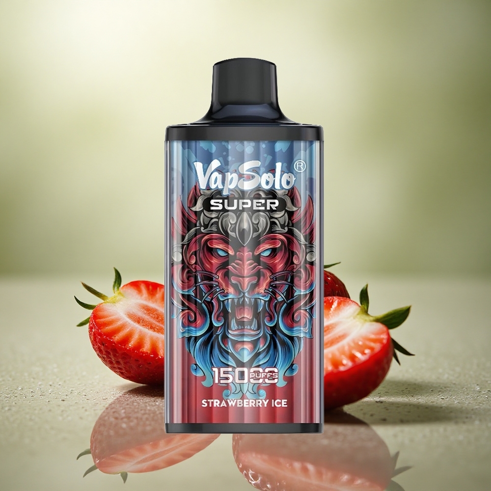 Vapsolo Super 15000 Puffs Helado de Fresa 40ml 850mAh