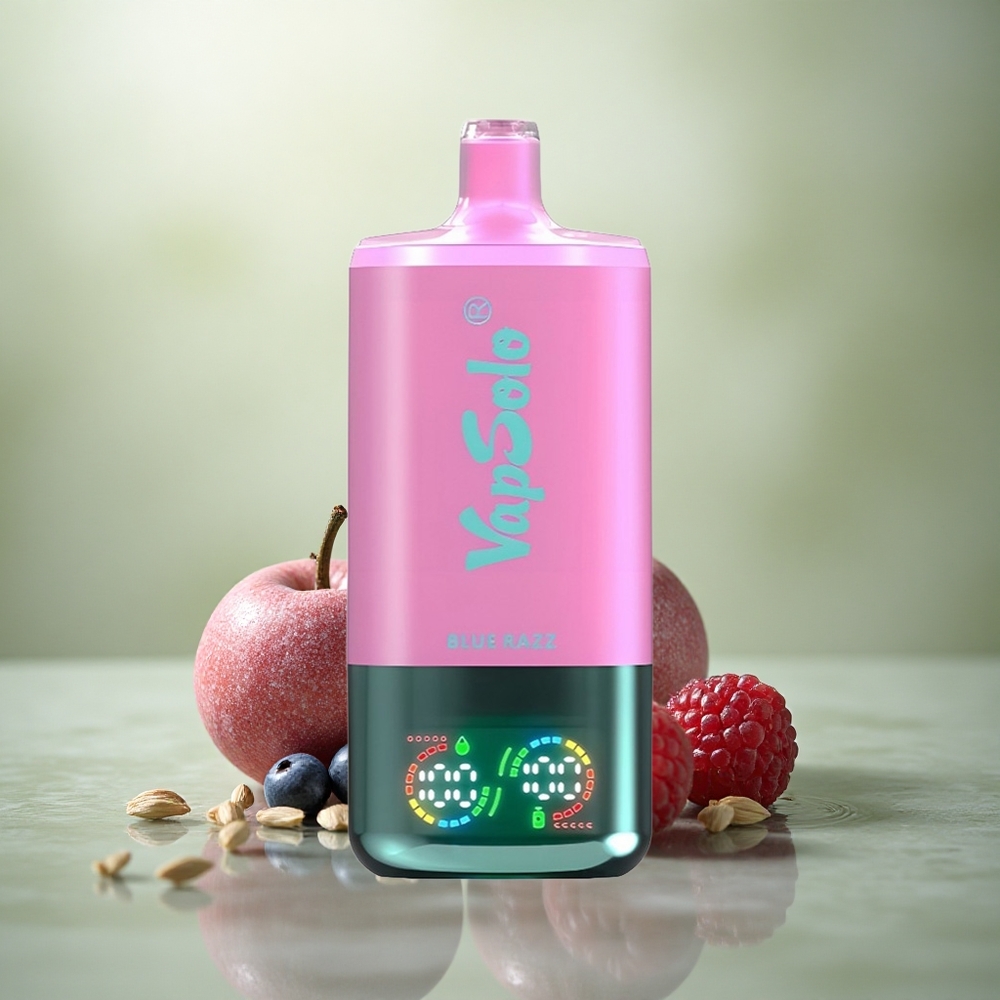 Vapsolo Triple 30000 Puffs Azul Frambuesa Triple 40ml Tipo-C