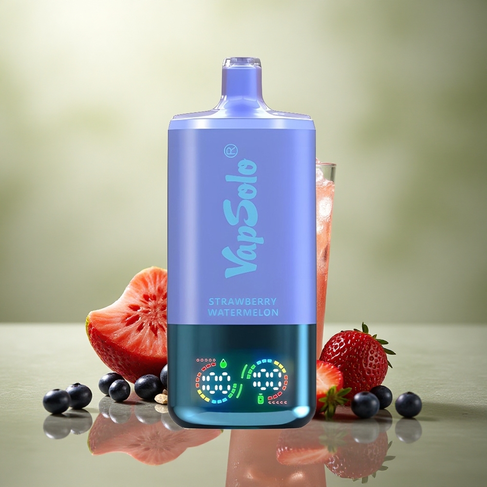 Vapsolo Triple 30000 Puffs Fresa Sandía & Arándano Hielo con 40ml de E-Líquido y Nicotina 50mg/ml