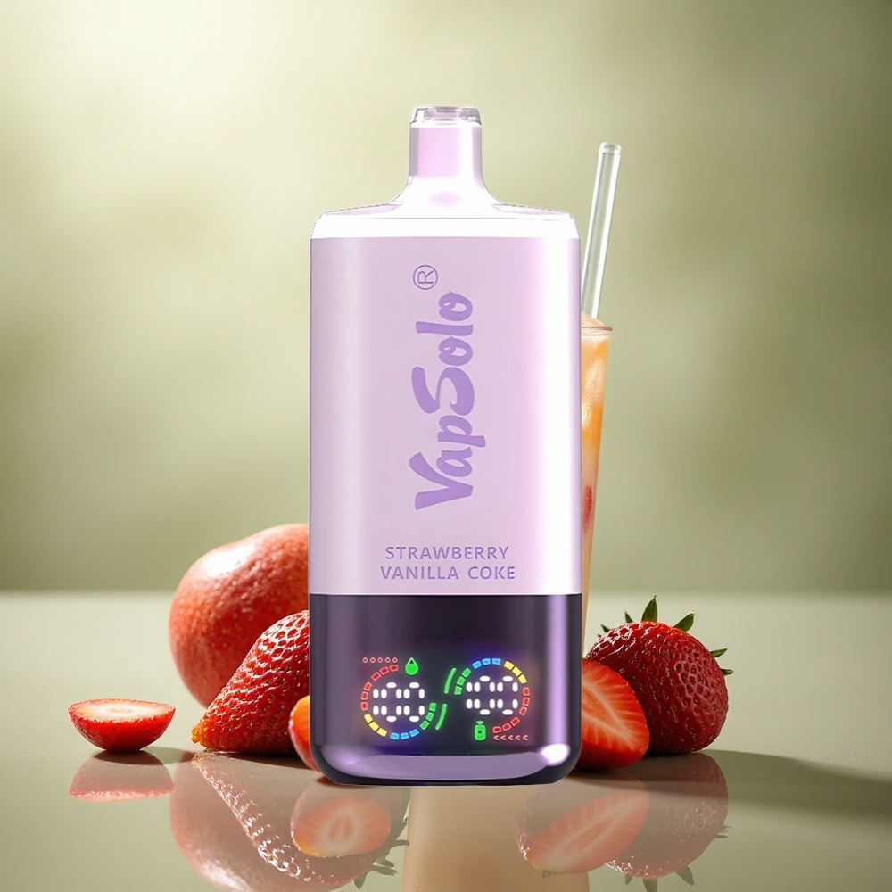 Vapsolo Triple 30000 Puffs Fresa Vainilla Coke con 40ml de líquido y 20mg/ml de nicotina