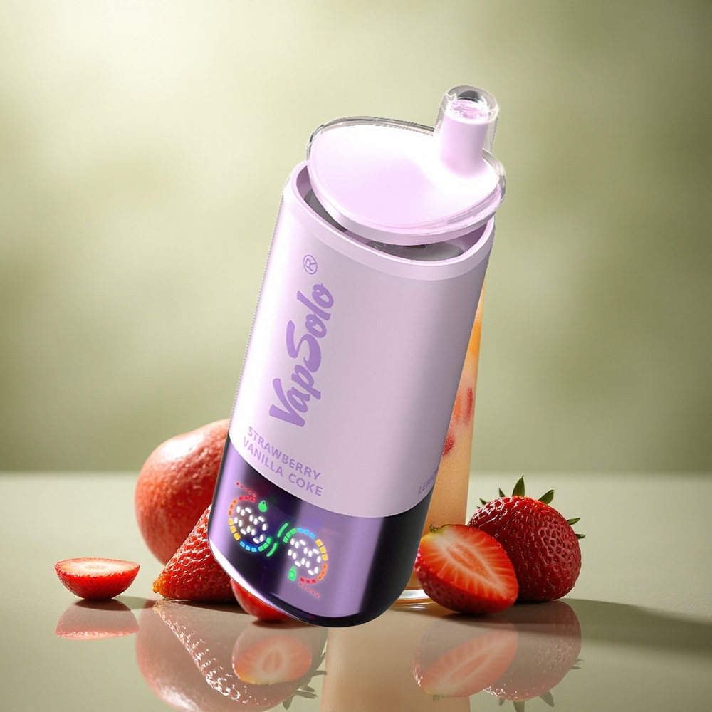 Vapsolo Triple 30000 Puffs Fresa Vainilla Coke con 40ml de líquido y 20mg/ml de nicotina