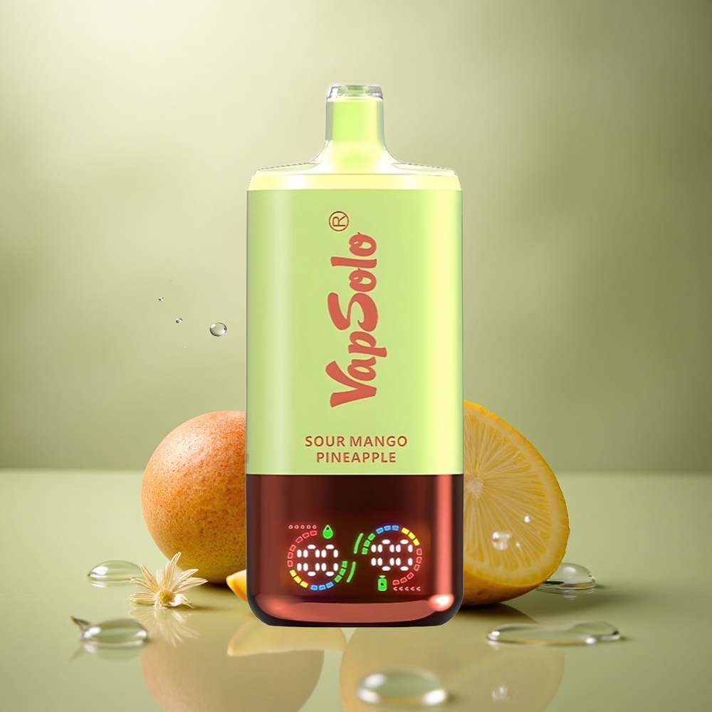 Vapsolo Triple 30000 Puffs Mango Piña Ácido con 40ml de Líquido y Nicotina 20mg/ml