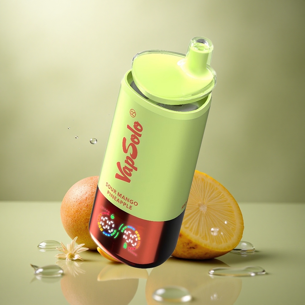 Vapsolo Triple 30000 Puffs Mango Piña Ácido con 40ml de Líquido y Nicotina 20mg/ml