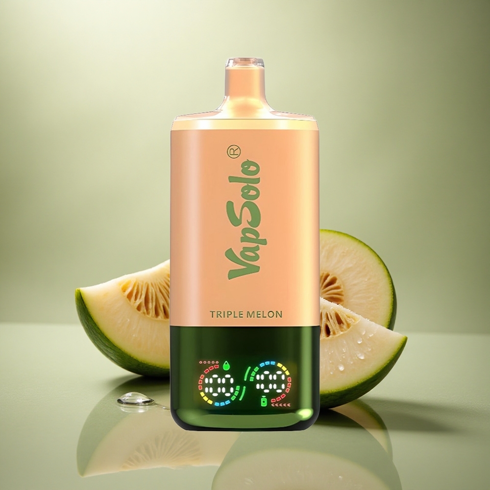 Vapsolo Triple 30000 Puffs Melón Triple con 40ml de Líquido y Nicotina 20mg/ml