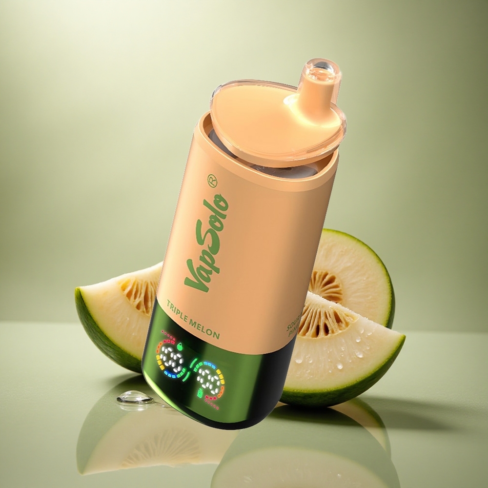 Vapsolo Triple 30000 Puffs Melón Triple con 40ml de Líquido y Nicotina 20mg/ml