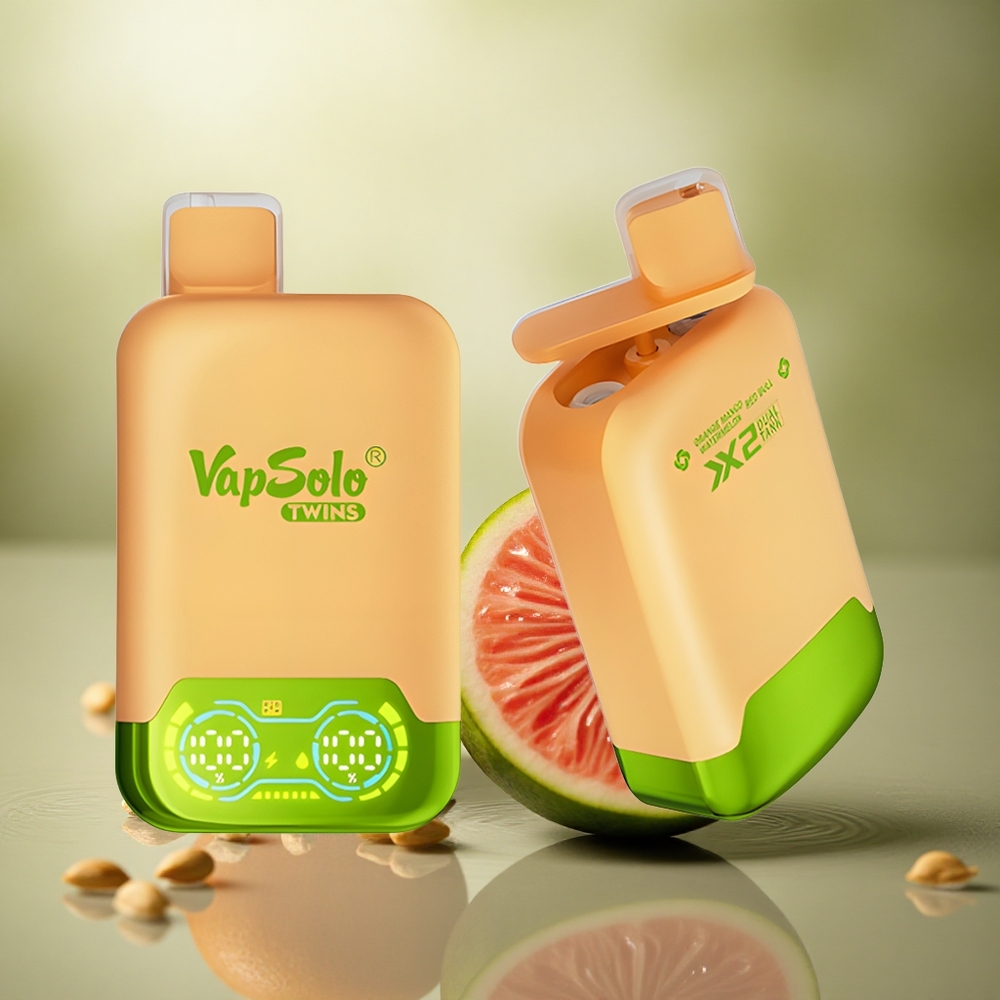 Vapsolo Twins 20000 Puffs Naranja Mango Sandía & Red Bull con 40 ml de líquido y 20mg/ml de nicotina