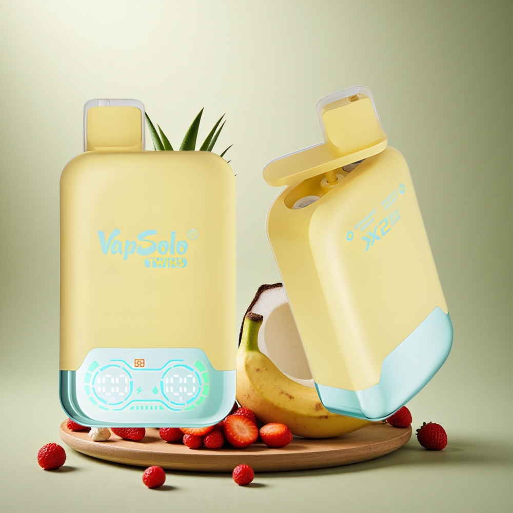 Vapsolo Twins 20000 Puffs Piña Coco & Fresa Plátano con 40 ml de líquido y nicotina 20mg/ml