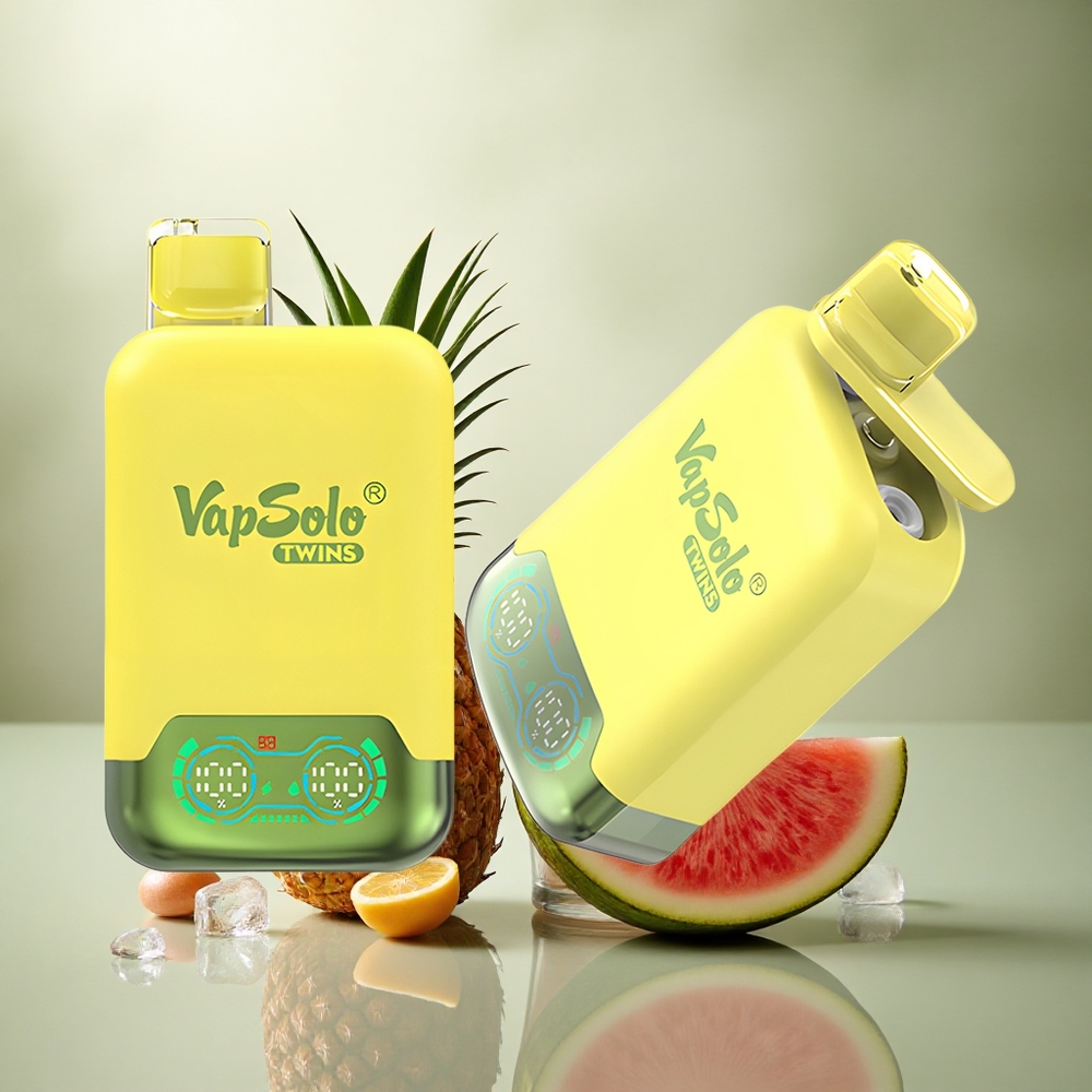 Vapsolo Twins 20000 Puffs Piña Coco & Sandía Hielo con 40ml de Líquido y Nicotina 20mg/ml