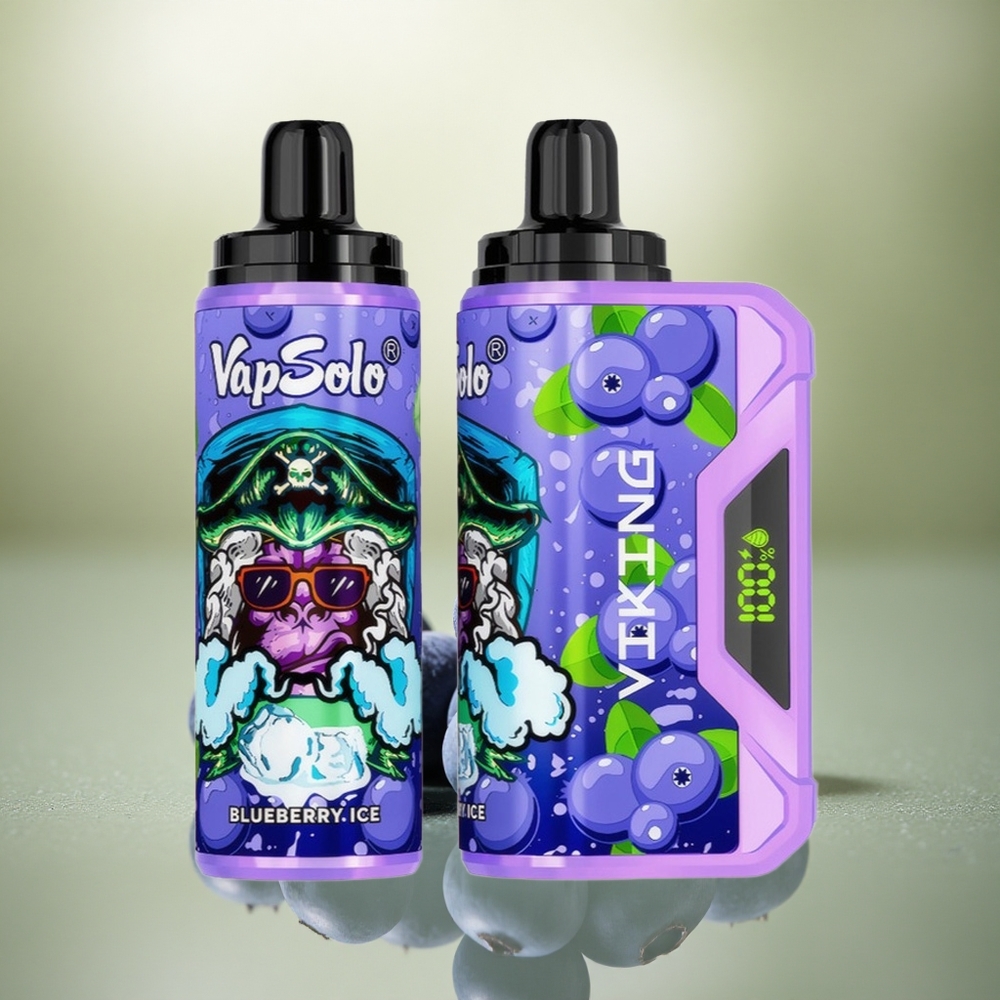 VapSolo VIKING 12000 Puffs Arándano Tipo-C 22ml Nicotina
