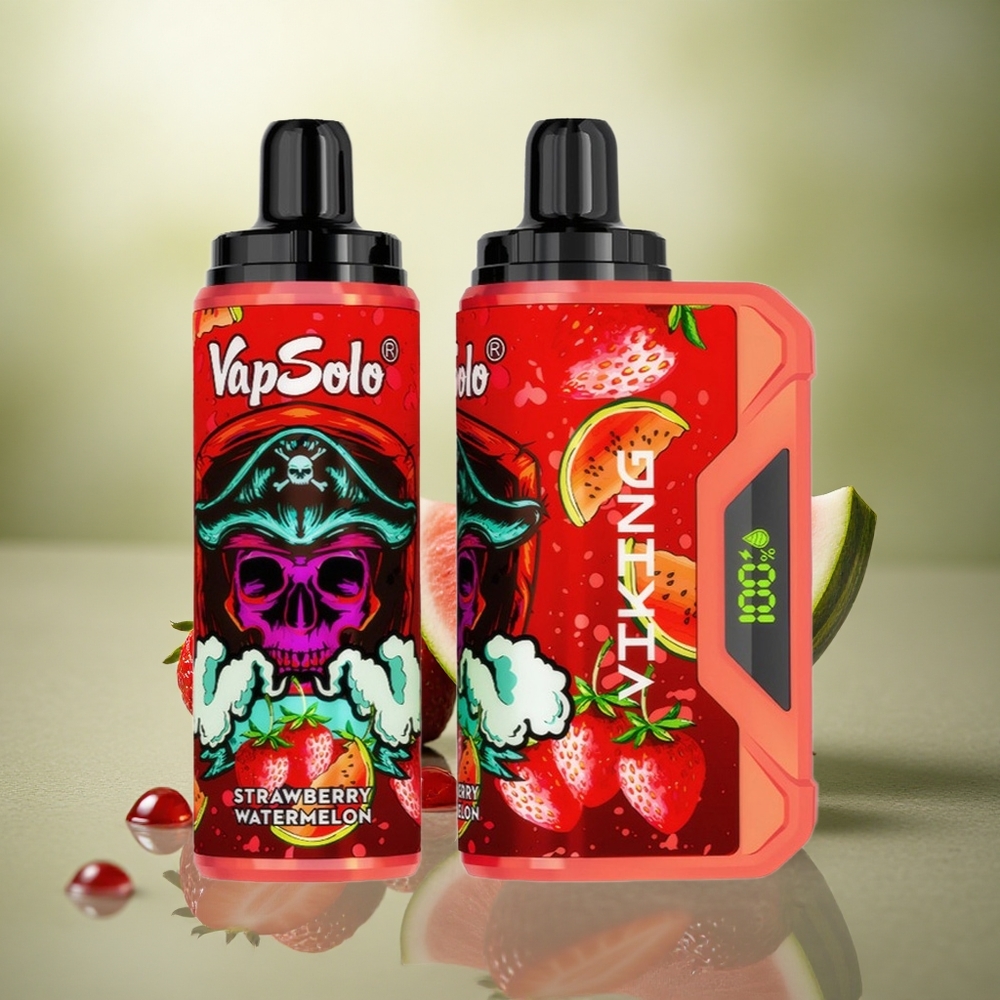 VapSolo VIKING 12000 Puffs Fresa Sandía Tipo-C 22ml Nicotina