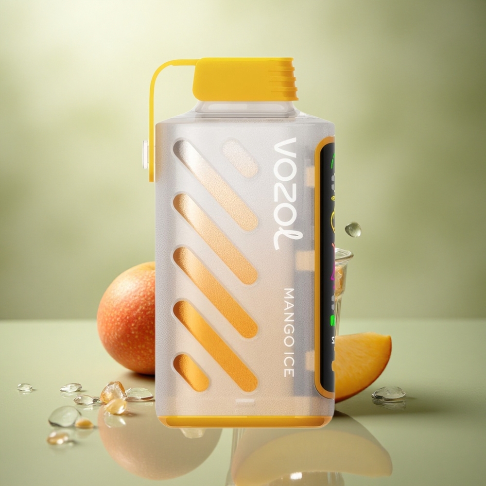 VOZOL Gear Power 20000 Puffs Mango Hielo con Pantalla Completa y Dual Mesh Coil