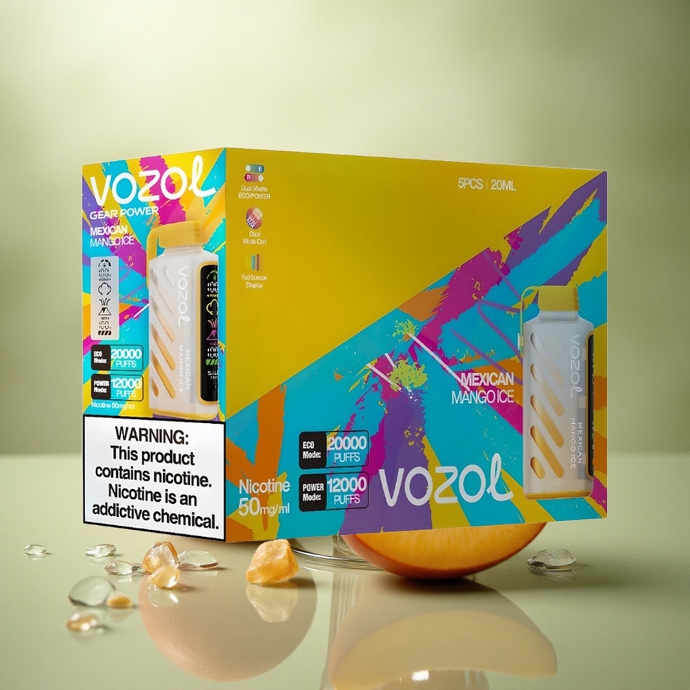 VOZOL Gear Power 20000 Puffs Mango Mexicano Hielo con 20mL y 5% Nicotina