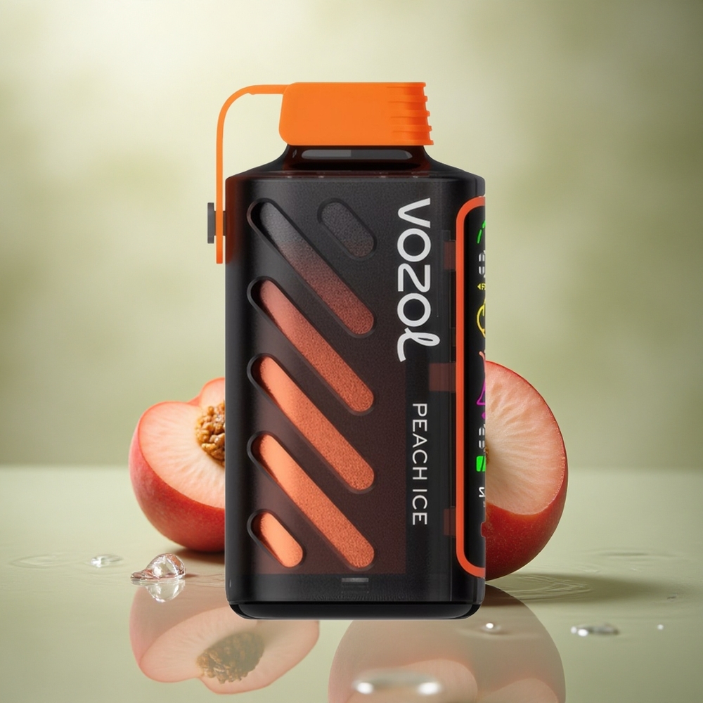 VOZOL Gear Power 20000 Puffs Melocotón Hielo con Dual Mesh y 20mL
