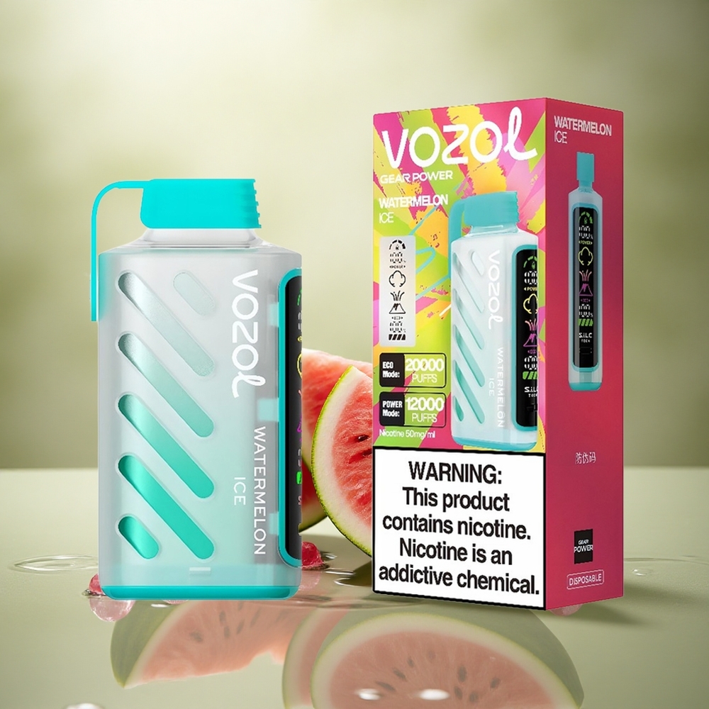 VOZOL Gear Power 20000 Puffs Sandía Hielo con Dual Mesh Coil y 20mL