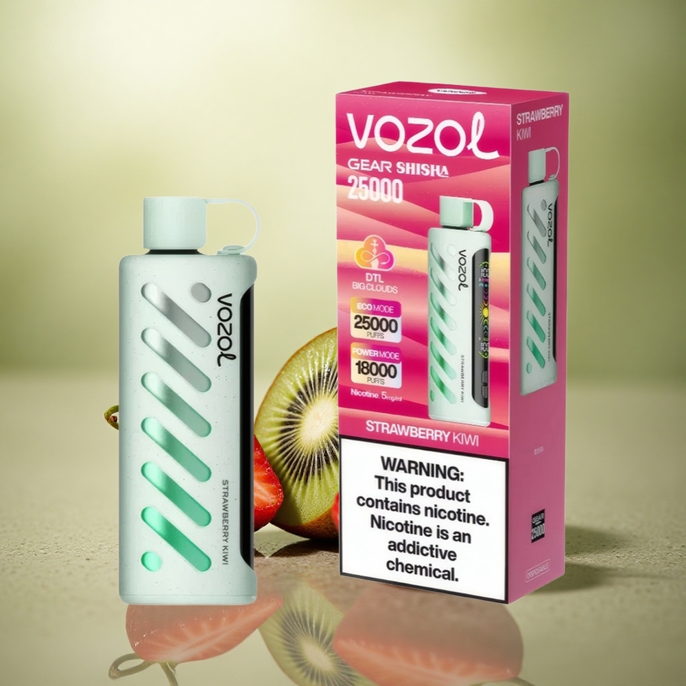 VOZOL Gear Shisha 25000 Puffs Fresa Kiwi con Chip Inteligente y 1000mAh