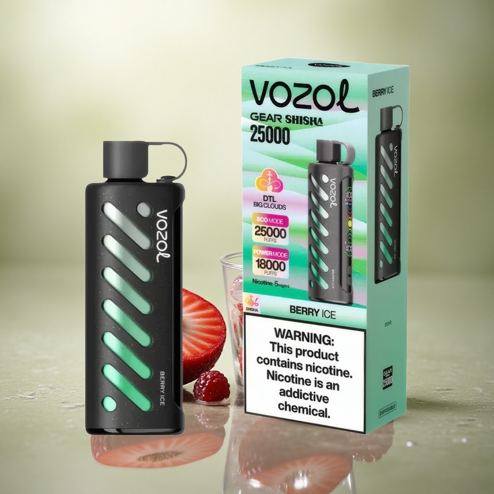 VOZOL Gear Shisha 25000 Puffs Helado de Bayas con 5mg de Nicotina y 1000mAh