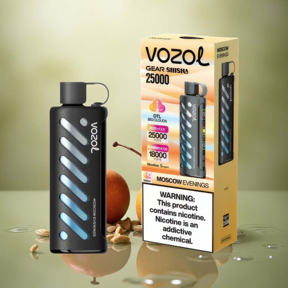 VOZOL Gear Shisha 25000 Puffs Noches de Moscú con 30 Sabores y 1000mAh