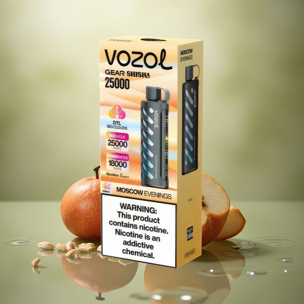 VOZOL Gear Shisha 25000 Puffs Noches de Moscú con 30 Sabores y 1000mAh