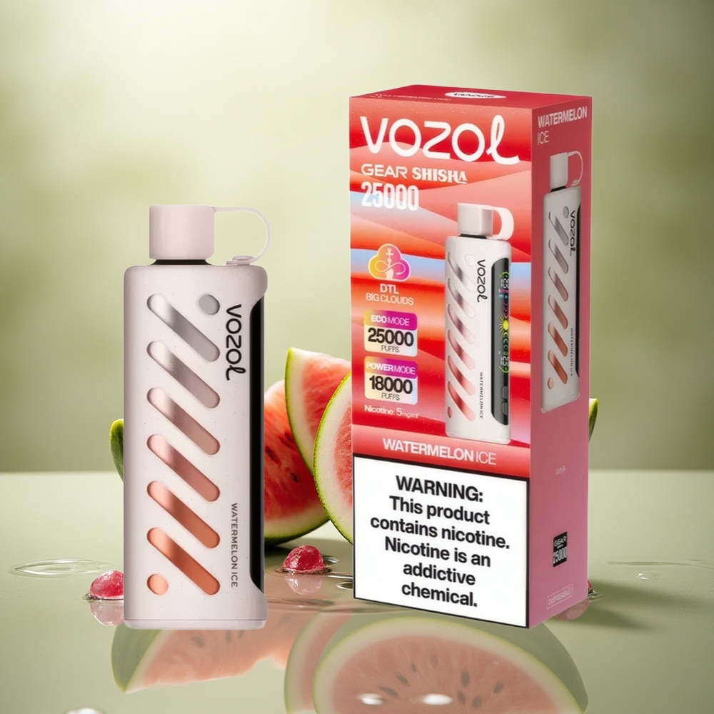 VOZOL Gear Shisha 25000 Puffs Sandía Hielo con 5mg/ml de nicotina y 1000mAh