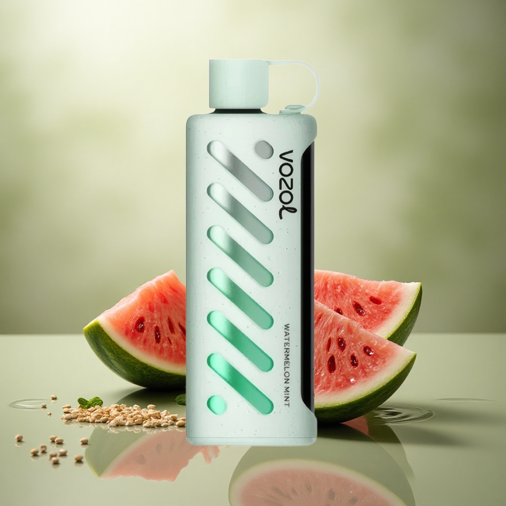 VOZOL Gear Shisha 25000 Puffs Sandía Menta con Sabor Dual y 5mg de Nicotina