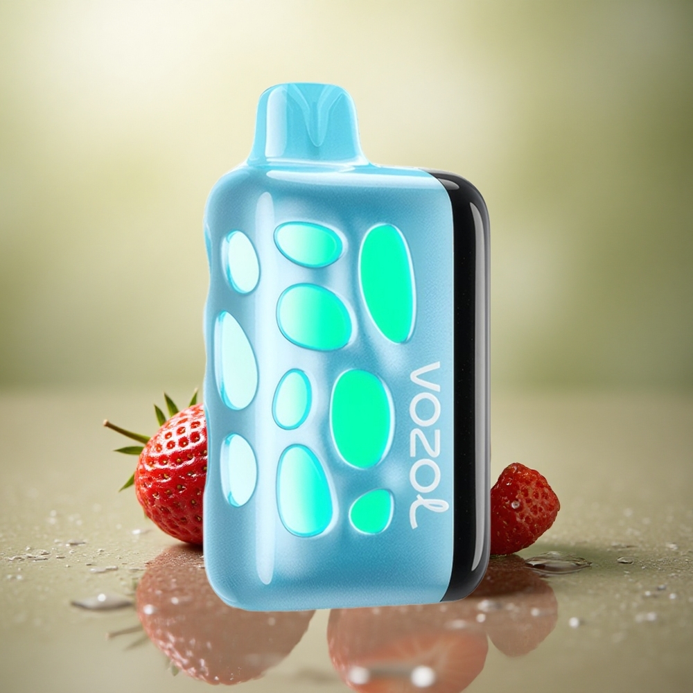 VOZOL RAVE 40000 Puffs Cereza Fresa Brillante 270° Carga Rápida 80% 1000mAh
