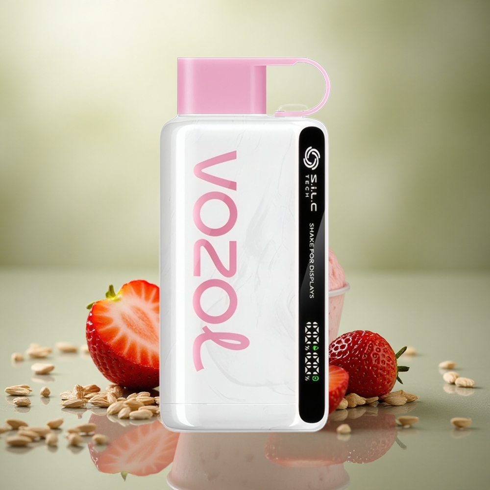 VOZOL STAR 9000/12000 Puffs Helado de Fresa con Protección de Boquilla y 650mAh