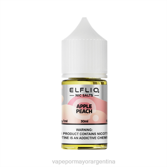 Distribuidor Vapeo Al Por Mayor - ELFBAR ELFLIQ nic sal 30 ml durazno de manzana LLPR7