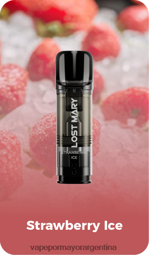 hielo de fresa