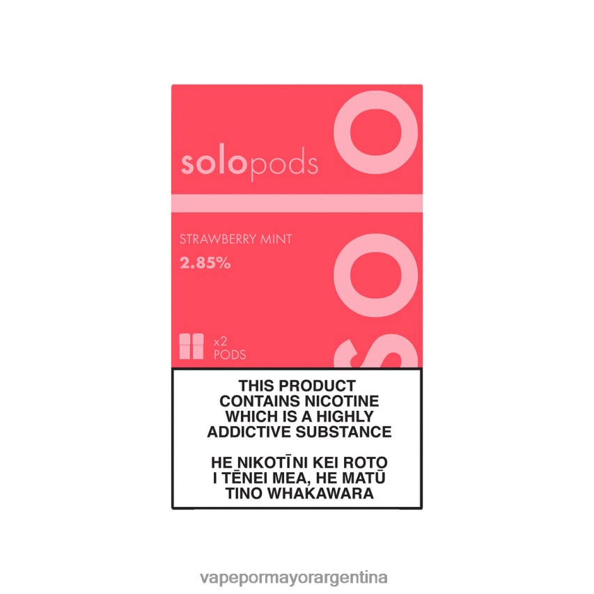 Vape Recargable - Solo paquete de 2 cápsulas de repuesto menta fresa VT4J6260