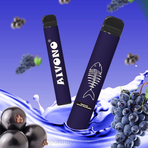 Vaporizador Desechable Al Por Mayor - Aivono AIM FISHBONE 600 grosella negra de uva 02BD284