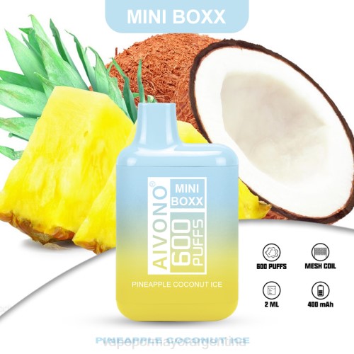 Tienda De Vapeo Al Por Mayor - Aivono AIM MINI BOXX 600 hielo de piña y coco 02BD238