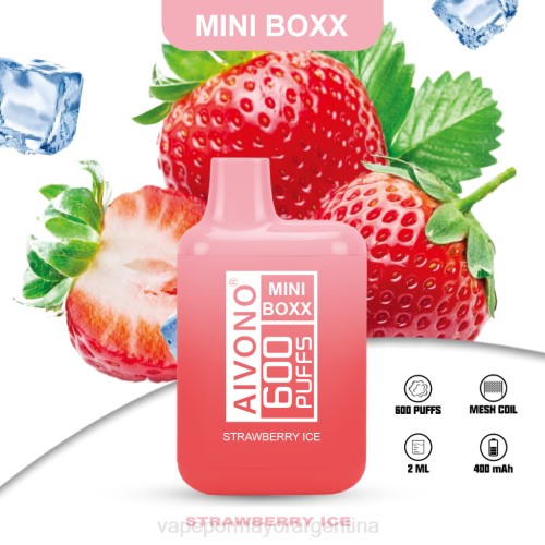 Vapeo Al Por Mayor - Aivono AIM MINI BOXX 600 hielo de fresa 02BD236