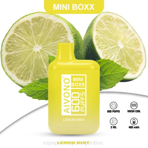 Vaporizador Al Por Mayor - Aivono AIM MINI BOXX 600 menta limon 02BD233