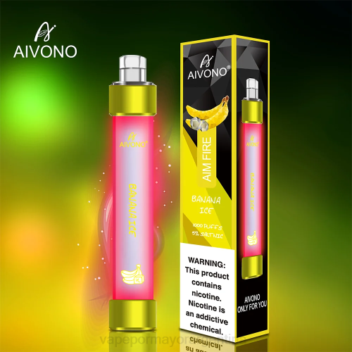 Vaporizador Desechable Al Por Mayor - Aivono AIM FIRE 1000 hielo de plátano 02BD324
