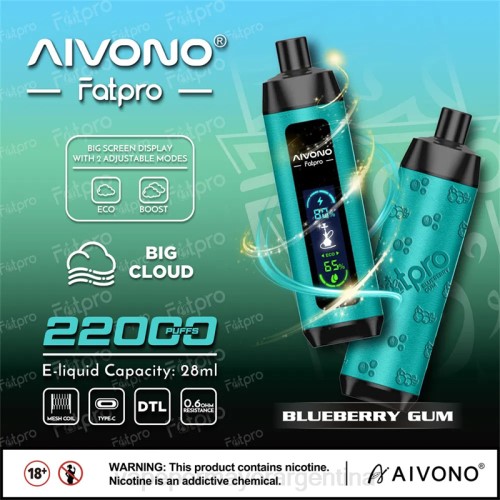 Productos De Vapeo Al Por Mayor - Aivono Fatpro 22000 chicle de arándanos 02BD9
