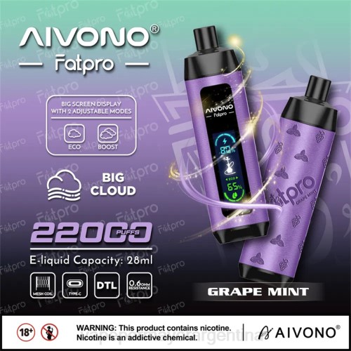 Vape Argentina - Aivono Fatpro 22000 menta de uva 02BD2