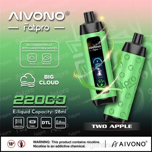 Vape Por Mayor Argentina - Aivono Fatpro 22000 dos manzanas 02BD1