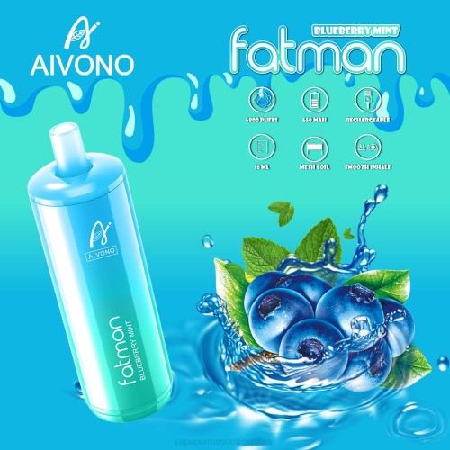 Vape Argentina - Aivono FATMAN 6800 menta de arándanos 02BD22