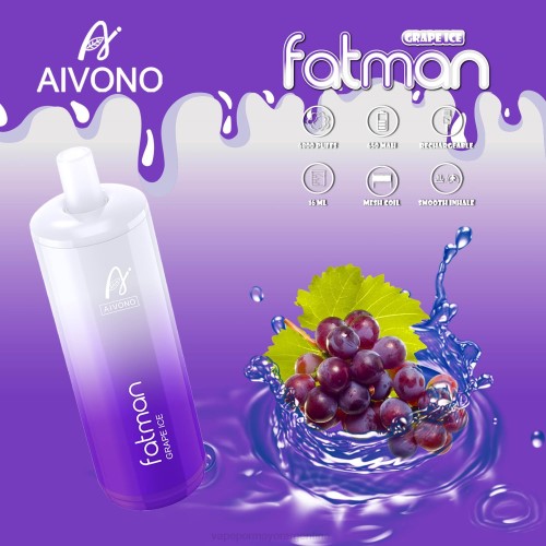 Vaporizador Desechable Al Por Mayor - Aivono FATMAN 6800 hielo de uva 02BD24
