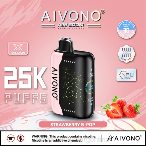 Vape Argentina - Aivono AIM BOOM 25000 b-pop de fresa 02BD352